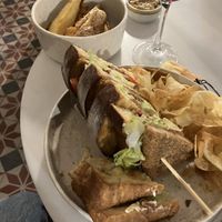 Tofu club sandwich   at Avit in Athens