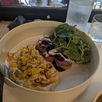 Hummus crunch salad at Avit in Athens