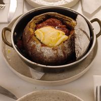 Meetballs and Basil sauce, vegan cheese, in a bread at Avit in Athens