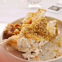 Baklava Cheesecake : assorted nuts, rose cream cheese, mixed nut butter cream at Avit in Athens