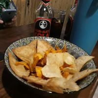 Veggie chips! at Avit in Athens