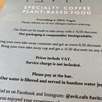 Love their philosophy!  at Avit in Athens