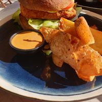 Tofu burger at Avit in Athens