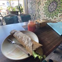 vegan crepe  at French Creperie and Bar in Pokhara