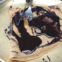 Glutenfree crepe is vegan at French Creperie and Bar in Pokhara