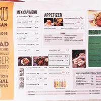 menu at Picante in Setubal