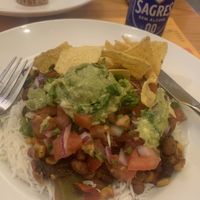 Vegan chili bowl  at Picante in Setubal