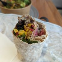 Oaxaca bowl no cheese on a wrap sub cilantro lime sauce at freshii  in Panama City