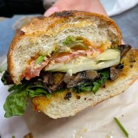 inside the portobello torta    at Extraordinary Fruits in San Diego