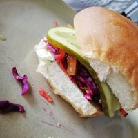 Seitan open roll at Tibo in Glasgow