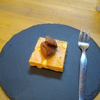 Dessert - peanut fudge at Las Vegan in Lisbon