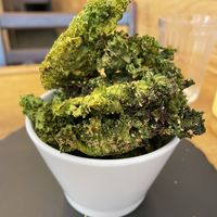 Appetiser of cake with spices  at Las Vegan in Lisbon