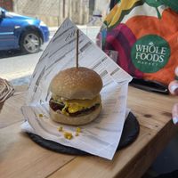 Tofu scramble burger  at Las Vegan in Lisbon