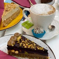 Best vegan cake in whole Serbia 🍰 Blueberry/Pistachio,  at Ćao Šećeru in Belgrade