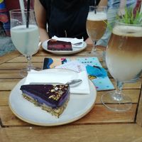 The blackberry cake is awesome! at Ćao Šećeru in Belgrade