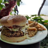 Vegan burger 5/5 at Rest Point Cafe in Pokhara