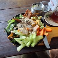 Vegan Buddha Bowl at Rest Point Cafe in Pokhara