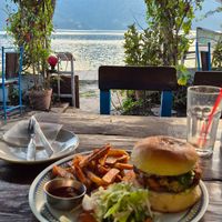 Veg Burger ‼️💯‼️ at Rest Point Cafe in Pokhara