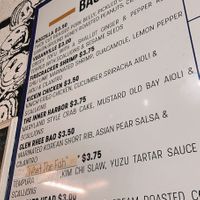 bao menu (not including specials!) at King Bao in Orlando