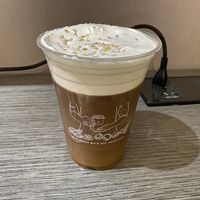 Cold Americano with cream at NUTTEA 堅果奶茶 in Taichung