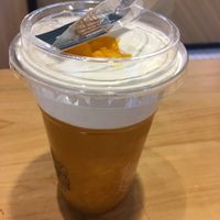 Seasonal Aiwen mango with nut cream cap #mangotango at NUTTEA 堅果奶茶 in Taichung