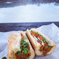Banh mi with seitan   at Gorgers in Ithaca