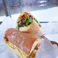 Pgh has eggplant. Sauce is very sweet   at Gorgers in Ithaca