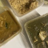 Take out options available, even larger quantities. Potato and mushroom, tofu and spinach, and veg biryani  at Persian Palate - Mango Square in Cebu