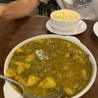 Spinach and potato curry with rice (rice wasn’t that good)  at Persian Palate - Mango Square in Cebu