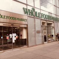 Front entrance at Whole Foods Market in New York City