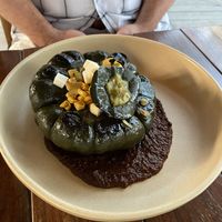 Calabaza local - squash stew  at Humo in Tulum