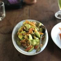 Avocado salad at Veranda Youth Community Cafe in Hpa-an