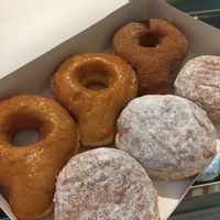 Glazed, Sugar Raised, Strawberry Filled and Bavarian at Dunkin' - City Square Mall in Central Singapore