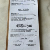 Menu July  at Mudra in Ubud