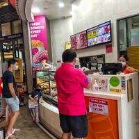 Cashier counter at Dunkin' - Waterway Point in Northeast Singapore
