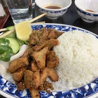 Lemongrass chicken.  May 2024  at Veggie Life Restaurant in South El Monte