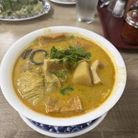 Curry w/ chicken, tofu, and tofu skin.  at Veggie Life Restaurant in South El Monte
