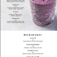 English menu  at Daily Poison in Vilnius