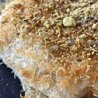 Kunaffe cake - this one wasn’t as sweet as you would get in authentic Arab restaurant- and I actually loved it much better.   at Shakti in Beer Sheva