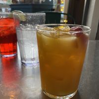 Mango passion fruit sangria, hibiscus tea  at Wild Craft Eatery in Boone