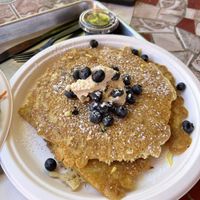 Lemon blueberry pancakes  at Nature's Health Food and Cafe in Palm Springs