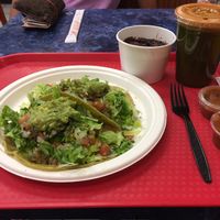 Blackened Tempeh Taco Plate with Beans and a Digestive Duo Drink at Nature's Health Food and Cafe in Palm Springs