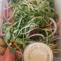 Tempeh kale saladd  at Nature's Health Food and Cafe in Palm Springs