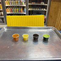 Shots of TURMERIC/GINGER/E3 LIVE/WHEATGRASS 💯  at Nature's Health Food and Cafe in Palm Springs