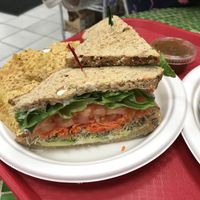 Avocado sandwich at Nature's Health Food and Cafe in Palm Springs