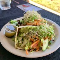 Vegan Tacos  at Tea Thyme Cafe in Marble Falls