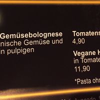 vegan part at Jaspers Grill in Braunlage