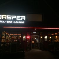 view from outside at night at Jaspers Grill in Braunlage