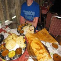 Both the North and South Indian Thalis at Woodlands (Tsim Sha Tsui) in Kowloon