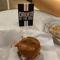 Buffalo chicken Sammy = 🤤  at Modern Times Far West Lounge in Encinitas